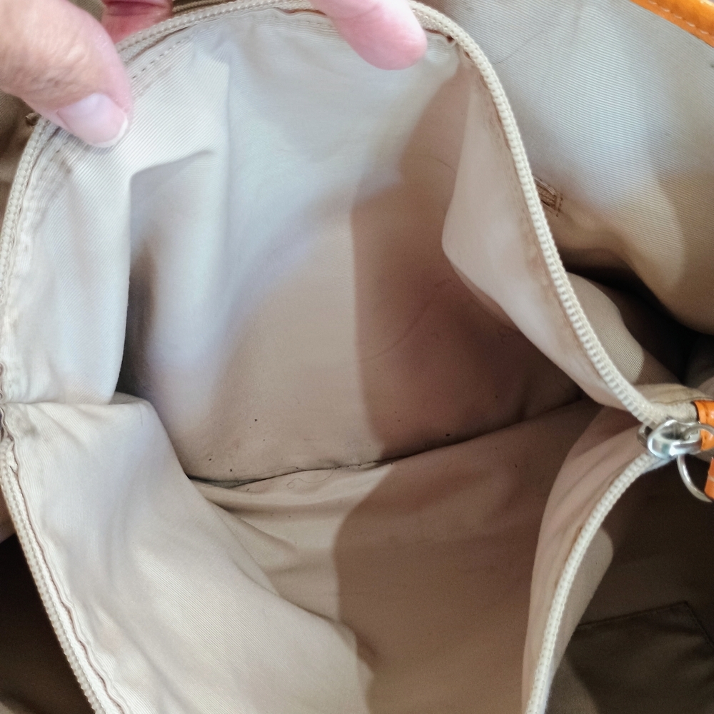 Coach Blue, Tag And Orange Signature Tote Bag With COA - Picture 11 of 12